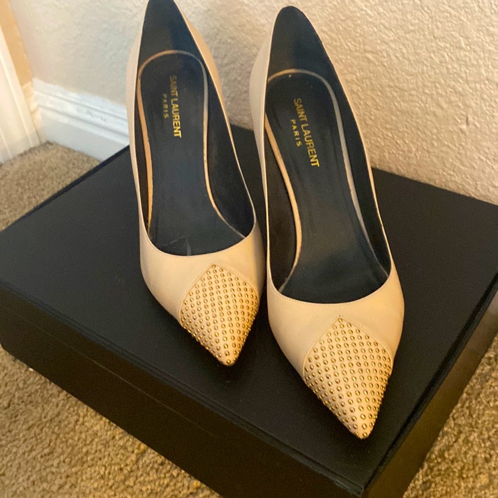 Saint Laurent studded heel